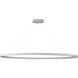 Ovale Linear Pendant Ceiling Light in White