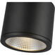 Nordic LED 5 inch Black Exterior Pendant