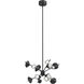 Geode LED 25 inch Black Chandelier Ceiling Light
