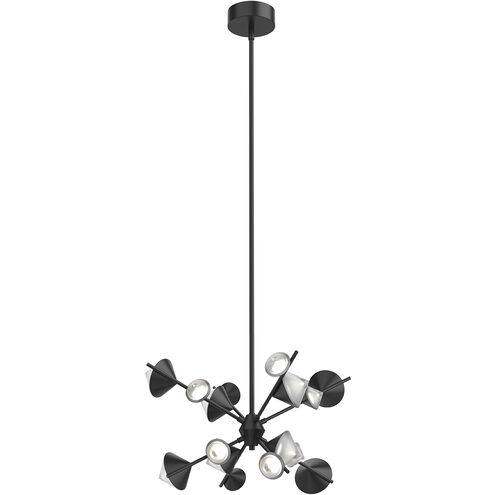 Geode LED 25 inch Black Chandelier Ceiling Light