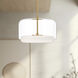 Enkel LED 15 inch Brushed Gold Pendant Ceiling Light in Clear and Brushed Gold