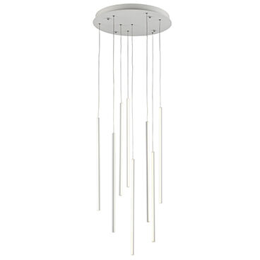 Chute Multi Pendant Ceiling Light in White