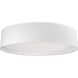 Dalton LED 20 inch White Flush Mount Ceiling Light in Textured Linen Shade