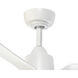Hugo 42.38 inch White Ceiling Fan