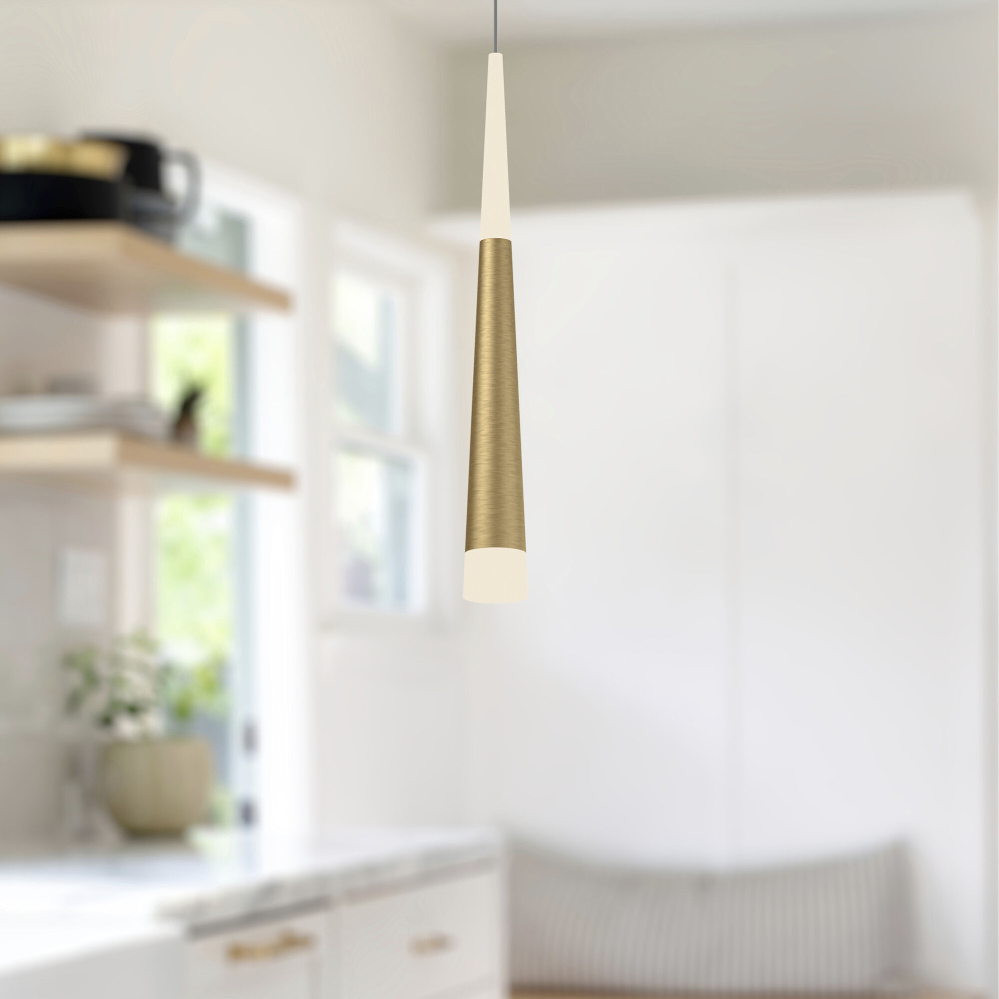 Ultra Pendant Ceiling Light in Brushed Gold