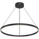 Cerchio LED 31.5 inch Black Pendant Ceiling Light