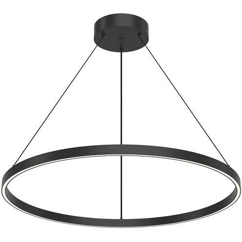 Cerchio LED 31.5 inch Black Pendant Ceiling Light