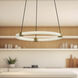 Bruni LED 16.5 inch Brushed Gold Pendant Ceiling Light