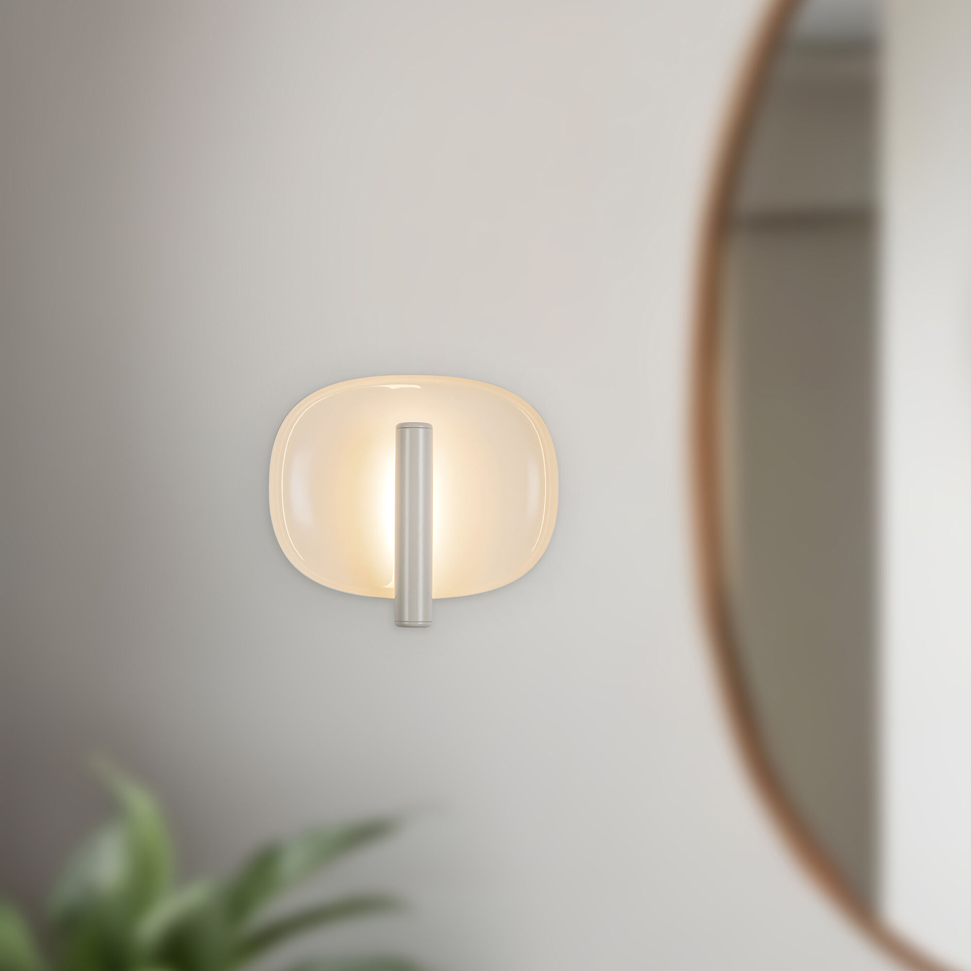 Lustre 9.25 inch Pearl White ADA Wall Sconce Wall Light