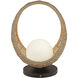 Lanai 16 inch 5 watt Black Table Lamp Portable Light