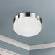 Lomita 2 Light 11.5 inch Brushed Nickel Flush Mount Ceiling Light