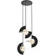 Scorpio LED 27.25 inch Glossy Black Chandelier Ceiling Light