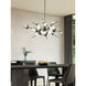 Geode LED 48 inch Black Chandelier Ceiling Light