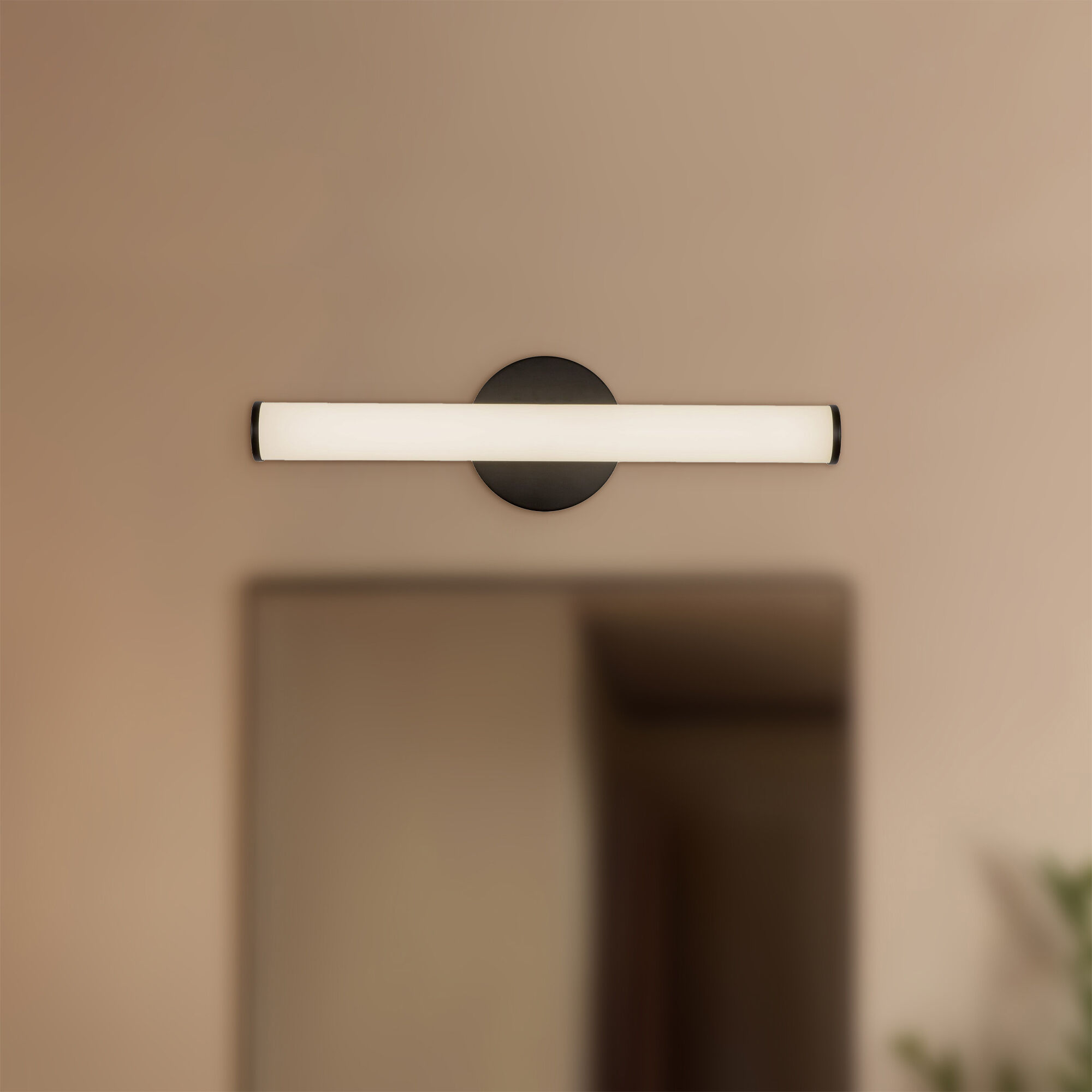 Tectra 1.88 inch Black ADA Wall Sconce Wall Light