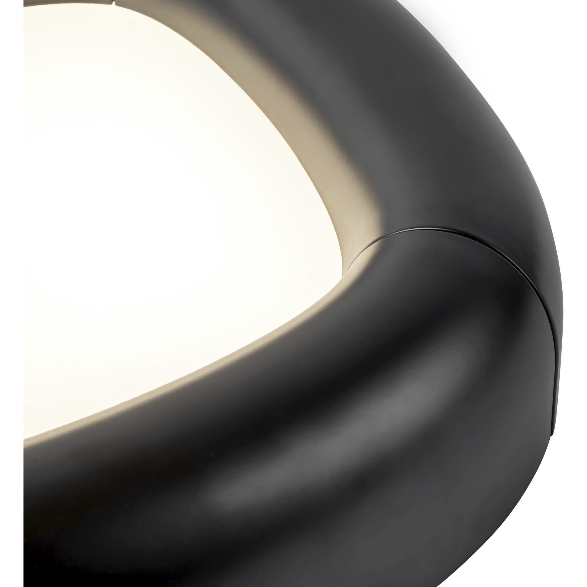 Folio 14.5 inch Black Flush Mount Ceiling Light