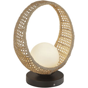 Lanai 16 inch 5 watt Black Table Lamp Portable Light