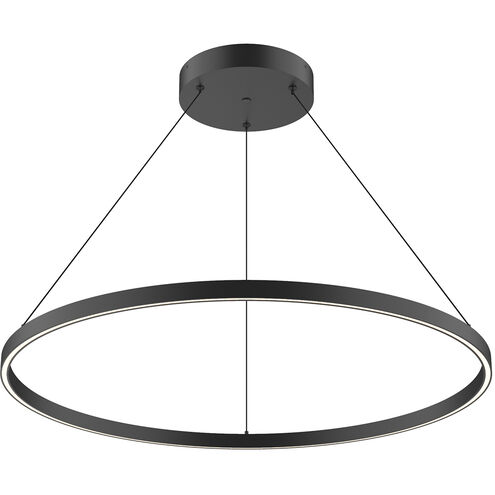 Cerchio LED 35.38 inch Black Pendant Ceiling Light