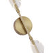 Mulberry LED 5.38 inch Brushed Gold and Light Guide Wall Sconce Wall Light