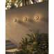 Stephord Black Exterior Wall Sconce in Frosted Glass