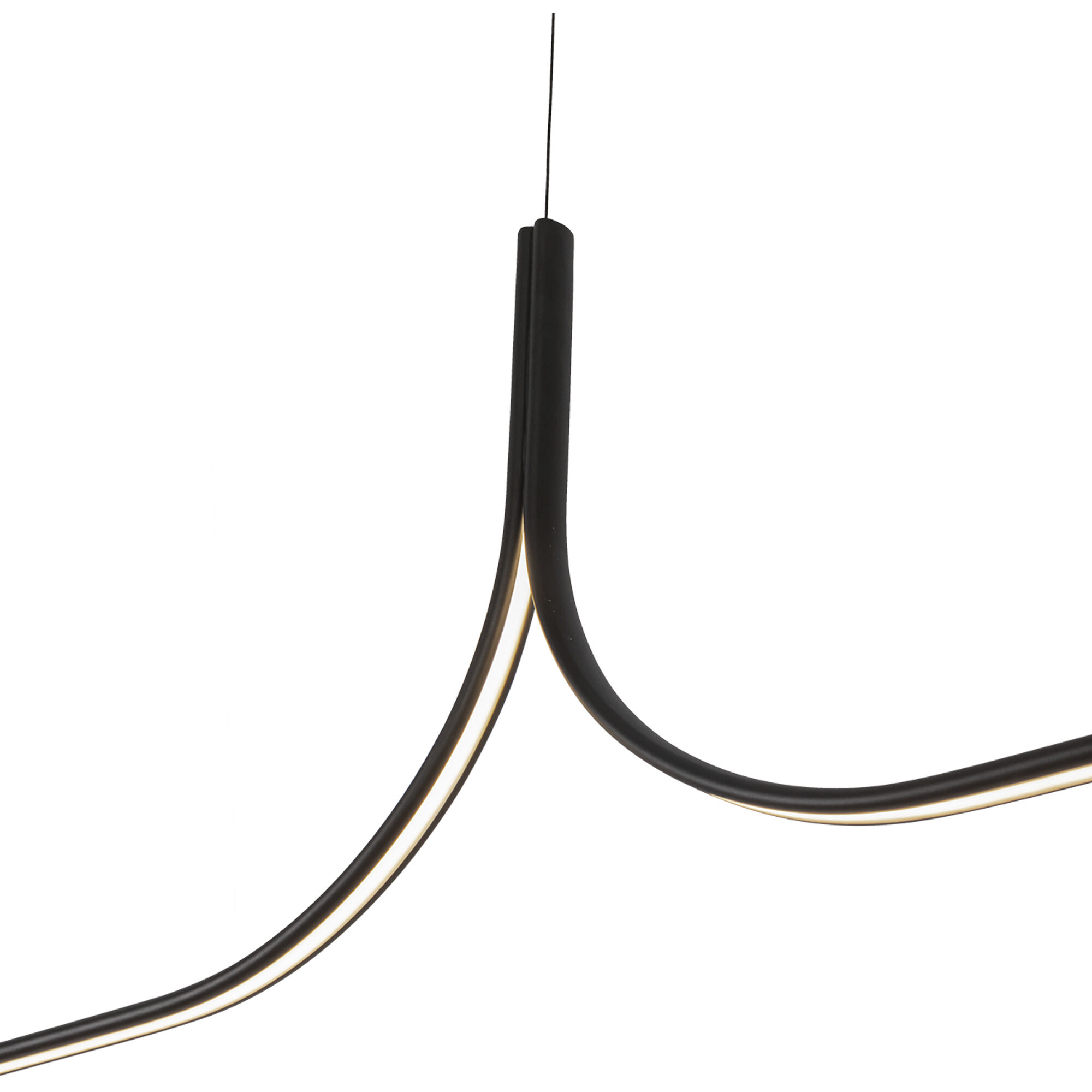 Thread LED 118.13 inch Black Linear Pendant Ceiling Light