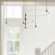 Bruni LED 31.5 inch Black Chandelier Ceiling Light