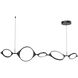 Serif LED 55.63 inch Black Linear Pendant Ceiling Light