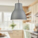 Cradle 1 Light 13 inch Gray Pendant Ceiling Light