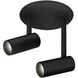 Downey LED 4.38 inch Black Semi-Flush Mount Ceiling Light