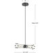 Motif LED 5.63 inch Black Linear Pendant Ceiling Light
