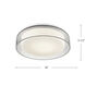 Aston LED 14 inch Clear Flush Mount Ceiling Light