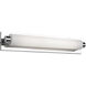 Charleston LED 24 inch Chrome Bath Vanity Light Wall Light