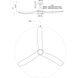 Baylor 60 inch Matte Black and Dark Walnut Ceiling Fan