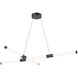 Akari LED 32.38 inch Black Chandelier Ceiling Light