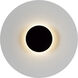 Cruz Wall Sconce Wall Light in Metal - Black and White, Spun Aluminum Shade