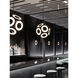 Magellan LED 24.5 inch Black Chandelier Ceiling Light