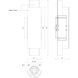 Dela Wall Sconce Wall Light in White and Silver