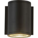 Nordic LED 5 inch Black Exterior Wall Light