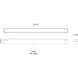 Jaren 48V DC White Trilo Track Light Bar Ceiling Light