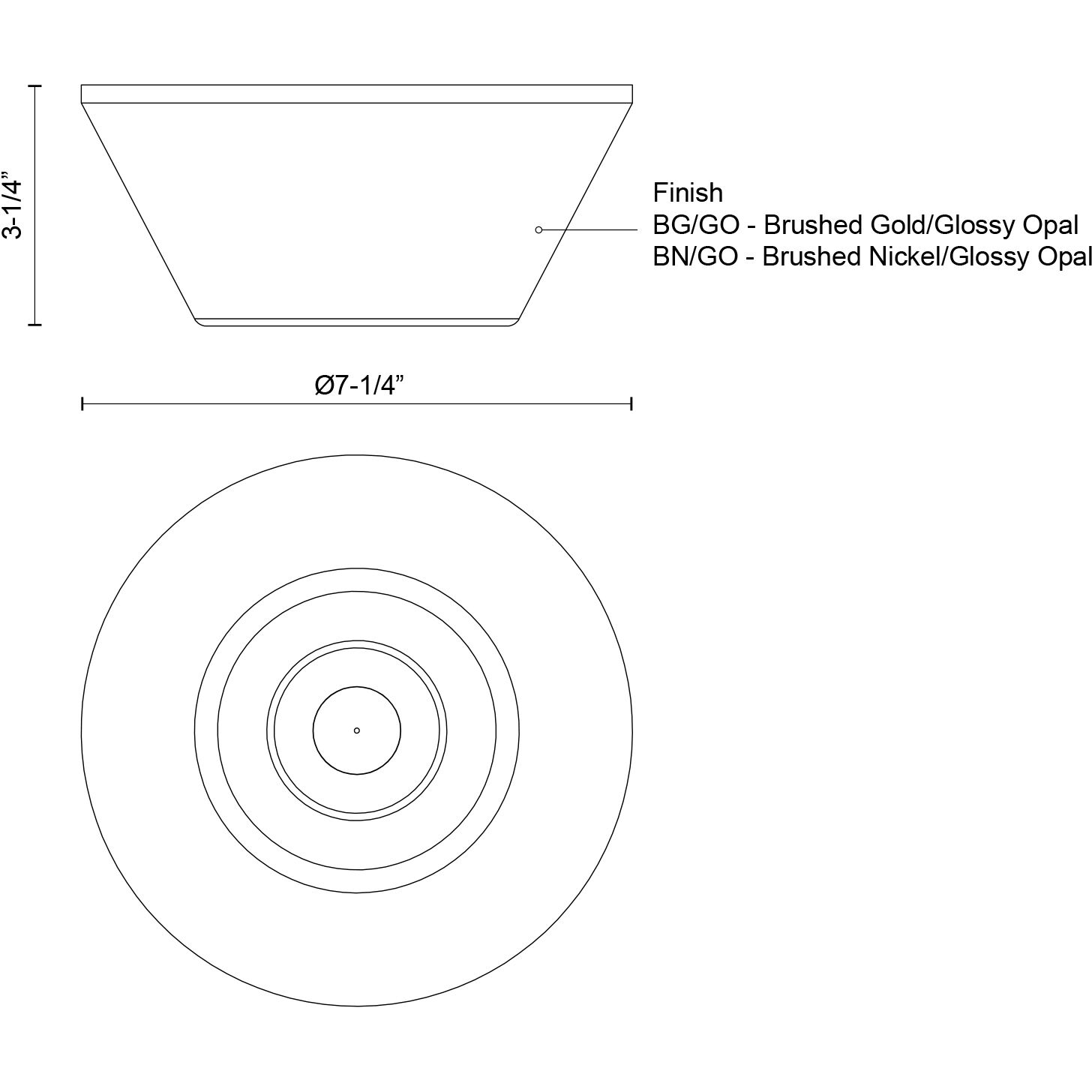 Holt LED 7.25 inch Brushed Gold/Glossy Opal Glass Flush Mount Ceiling Light