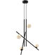 Amara LED 18.38 inch Black Chandelier Ceiling Light