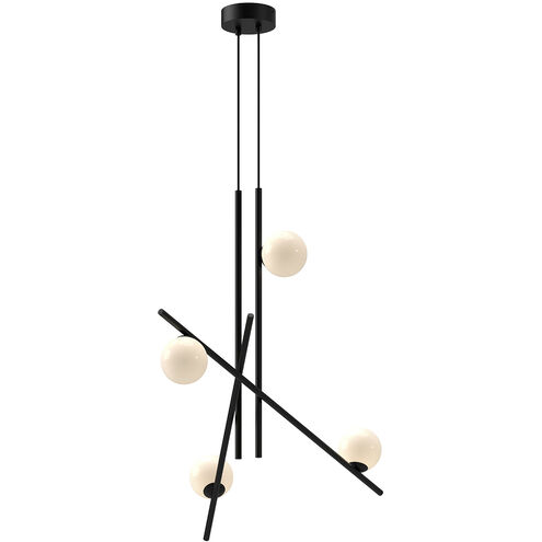 Amara LED 18.38 inch Black Chandelier Ceiling Light