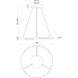 Anello Minor LED 24 inch Brushed Nickel Pendant Ceiling Light