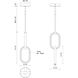 Airen LED 5.25 inch Black Pendant Ceiling Light