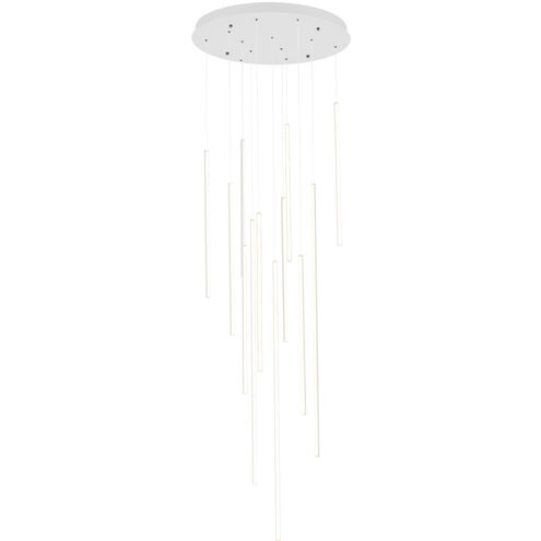 Chute LED 23.63 inch White Multi-Pendant Ceiling Light
