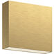 Mica All-terior Wall Light in Brushed Gold