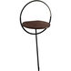 Maya 37.13 inch 14 watt Black and Walnut Floor Lamp Portable Light