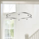Dune LED 33.25 inch Brushed Nickel Chandelier Ceiling Light