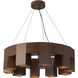 Bosco 34.88 inch Walnut Chandelier Ceiling Light