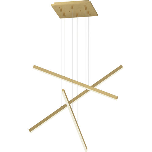 Vega LED 0.75 inch Brushed Gold Multi Pendant Ceiling Light