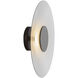 Cruz Wall Sconce Wall Light in Metal - Black and White, Spun Aluminum Shade
